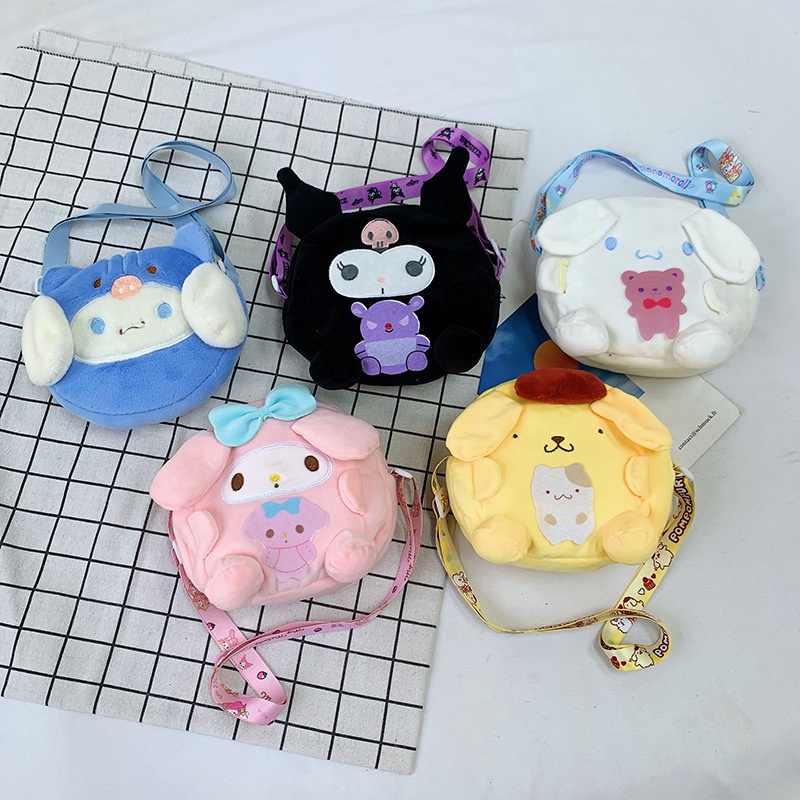 Drozenb Tas Selempang Wanita Boneka Import Model Korea/Tas Selempang Sanrio/Tas Boneka Slingbag Anak