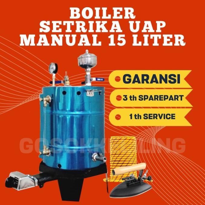 Setrika Uap Laundry Konveksi MISTERMOTO 15 liter 1 Setrika TERLARIS