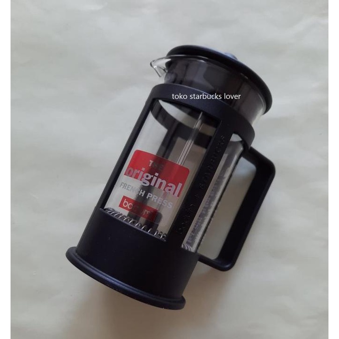 Jual Starbucks Bodum French Press 3 Cup Black Tall Coffee Maker No
