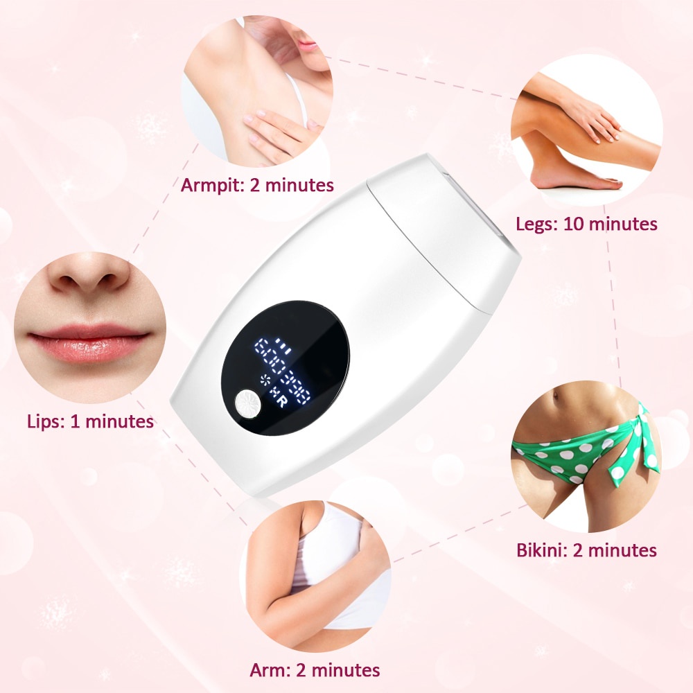 Kyliebeauty IPL Laser Penghilang Bulu PERMANEN bisa untuk seluruh badan KYLIEBEAUTY 600000 flash professional permanent IPL Laser Depilator LCD home use devices Photoepilator women painless hair remove Women Electric Laser Epilator With LED Screen