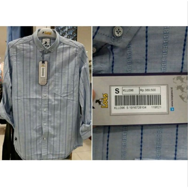 KLL096 kemeja lois Original dijamin