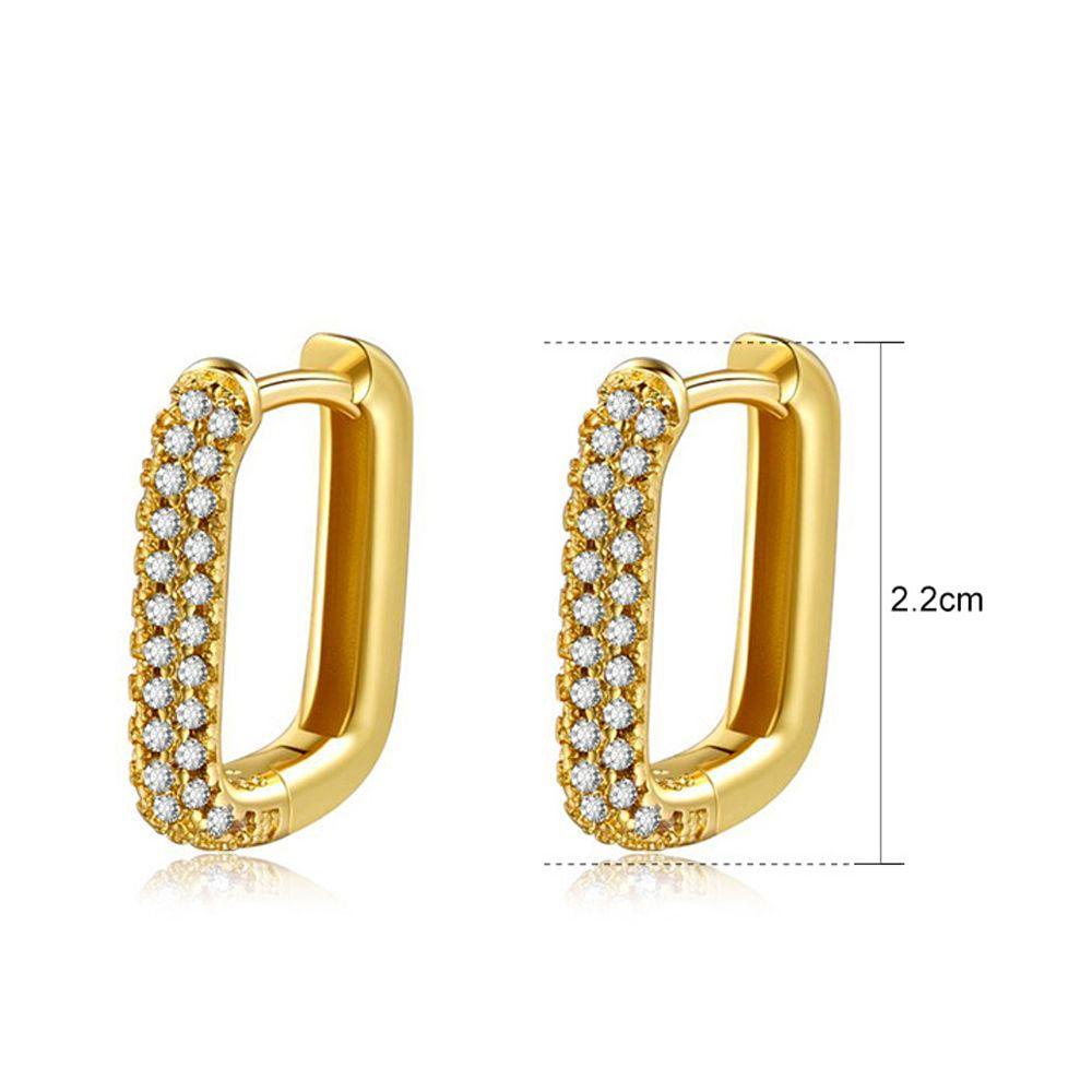 Needway Wanita Anting French Fashion Pesta Perhiasan Mewah Zirkon Vintage Zirkon Telinga Stud