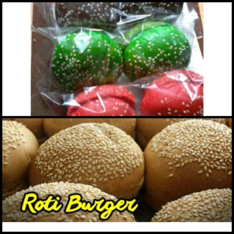 Roti burger rainbow 10 cm 1 pcs