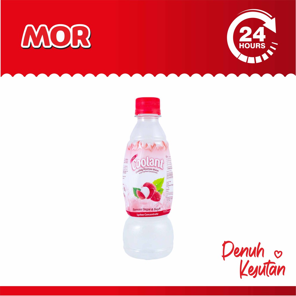 COOLANT Lychee Minuman Ion Penyegar Rasa Leci 350 ml