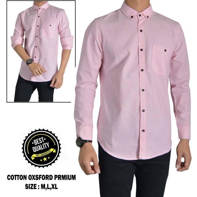 Kemeja polos casual ready stok banyak