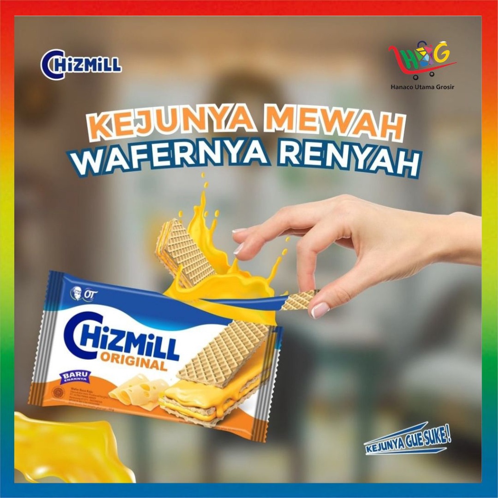 Chizmill Wafer Original Keju 10 x 46gr [ 1 PAK ]