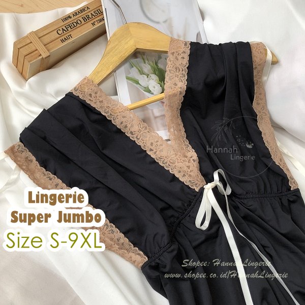 Original Lingerie 9XL 8XL 7XL 6XL 5XL 4XL 3XL - S Baju Tidur Seksi Cantik Hot Ukuran Besar Jumbo Big Size 933