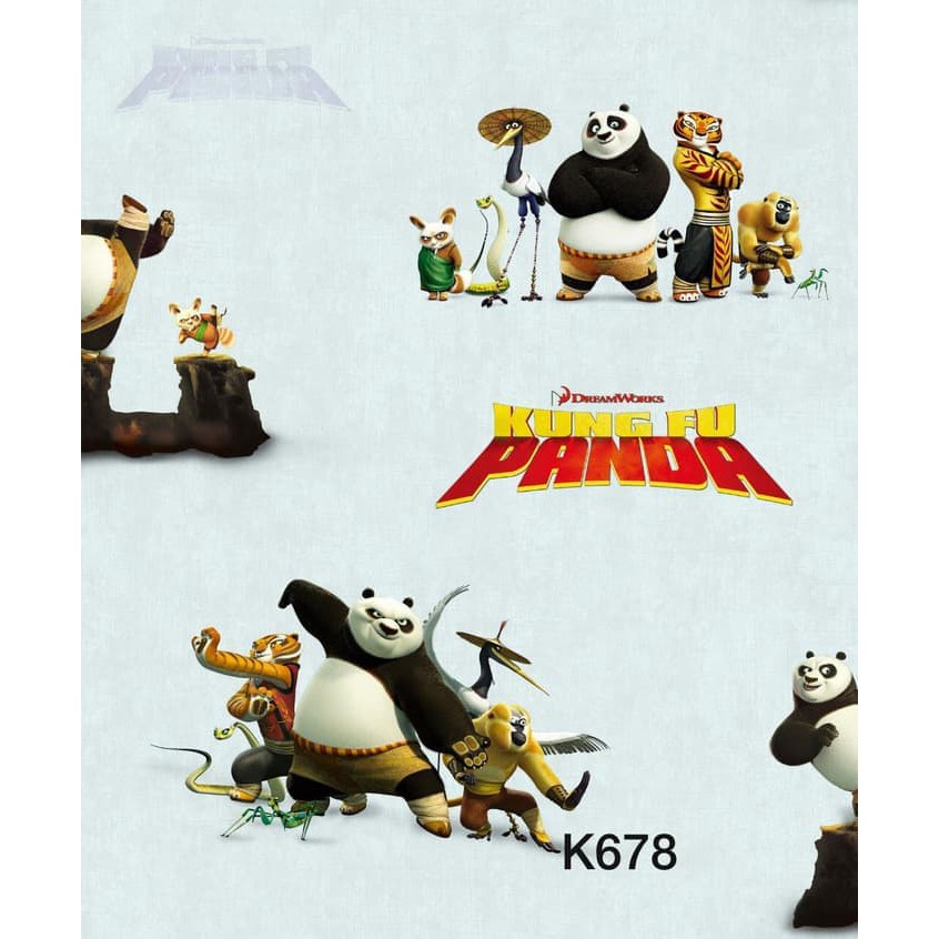 Wallpaper Dinding Anak Motif Kungfu Panda Kids Berkualitas