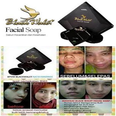 SABUN BLACK WALET ORIGINAL BPOM - BLACK WALET FACIAL SOAP