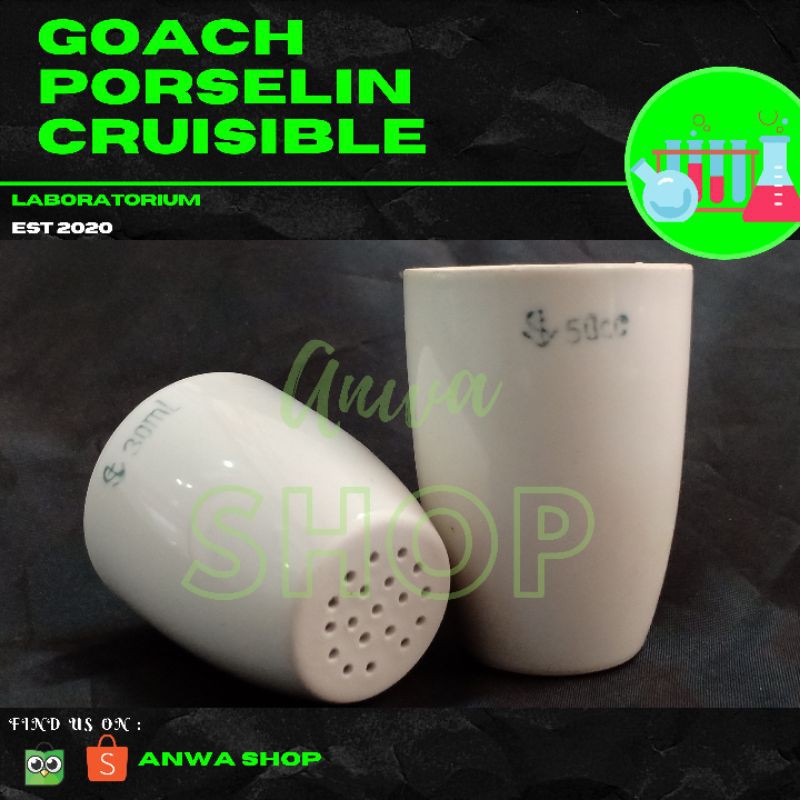 [MEDAN] CAWAN GOACH PORSELEN PORSELIN GOACH CRUISIBLE 30 ML 50 ML