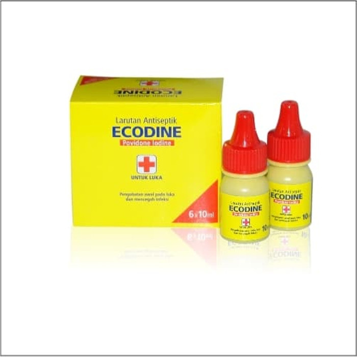 New Ecodine 10 ml pak isi 6 btl Kemasan Boks