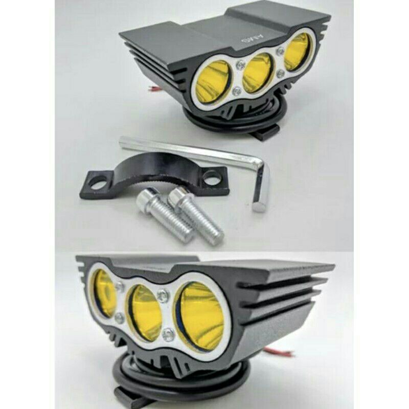 Lampu tembak owl 3 led kuning