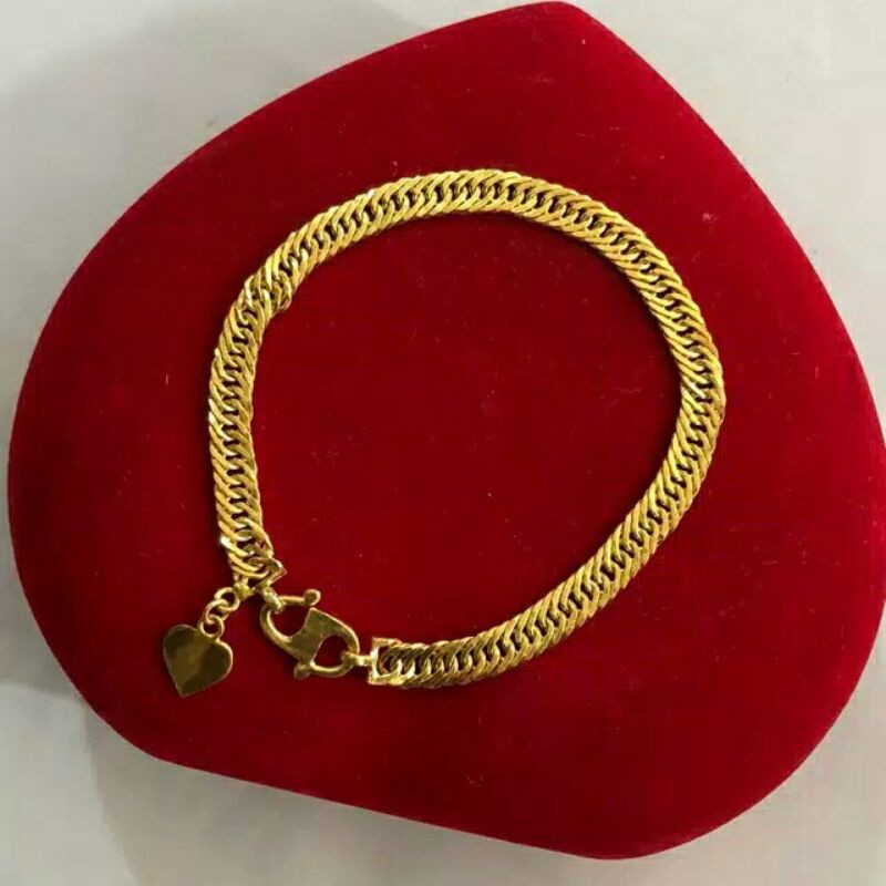 Gelang 24K kadar 999/999.5%  emas asli ukuran ringan