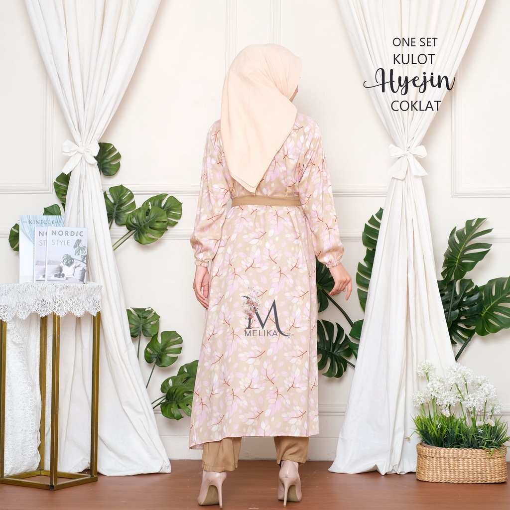 Pusat Mukena Indonesia - One Set Tunik Kulot Muslim Korea Hyejin-5