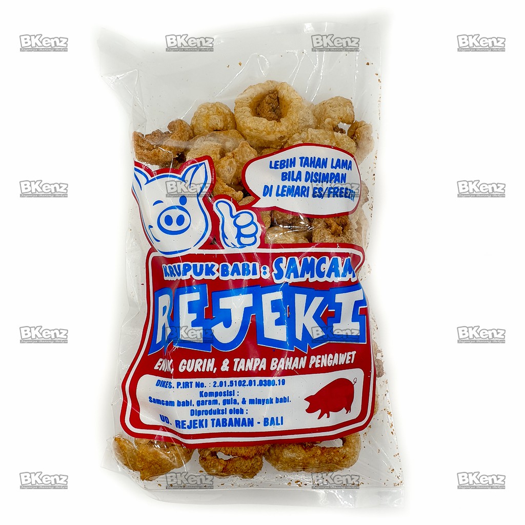 

Kerupuk Samcam Babi Krupuk Samcan Rejeki Bali Besar 150gr