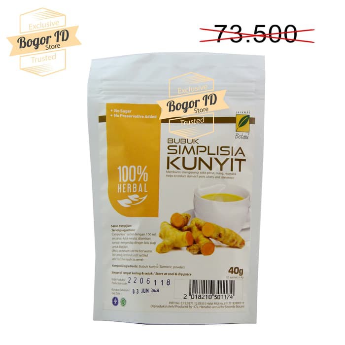 

NEW SIMPLISIA KUNYIT OBAT MAAG 40g