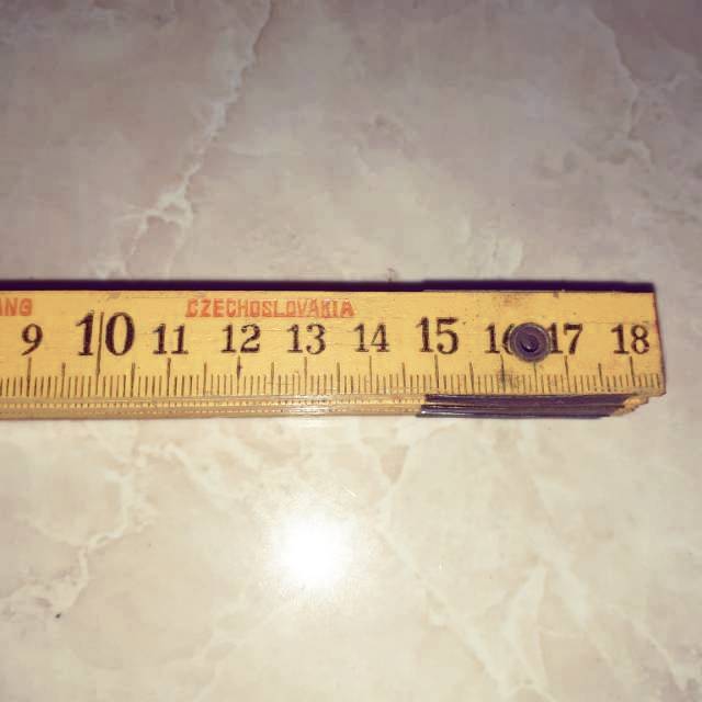 Meteran Lipat Kayu Jadul Langka Made In Czechoslovakia