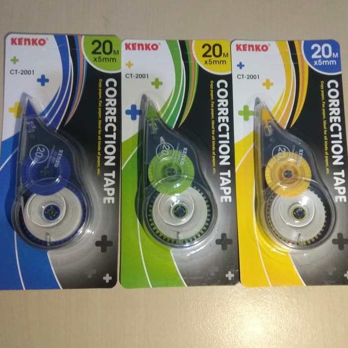 

Correction Tape Kenko CT 2001 (Tipe ex Kertas) 20 m