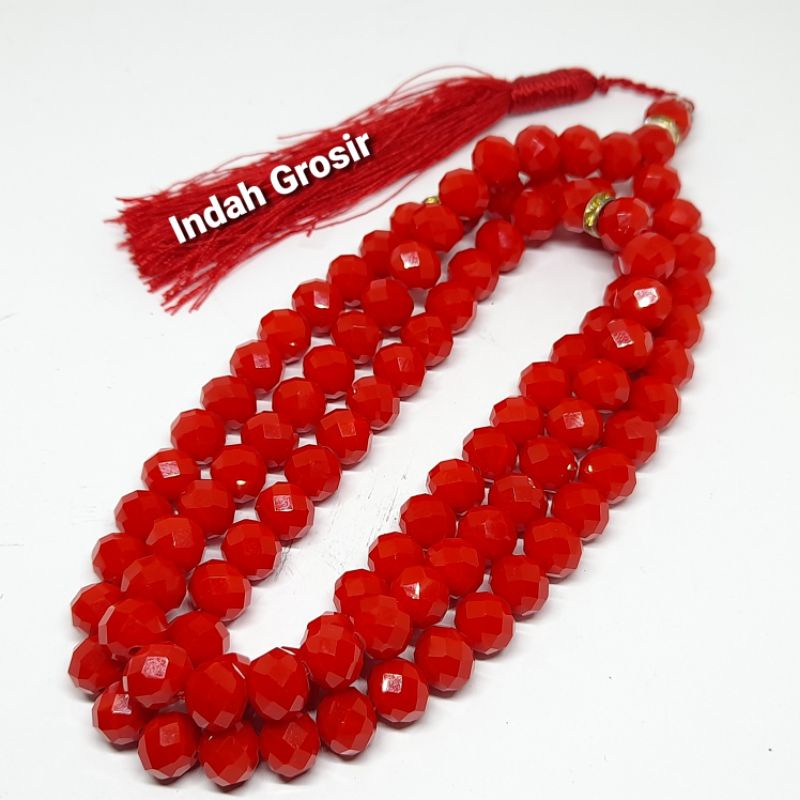 Tasbih marjan kristal 99butir 9mm Natural