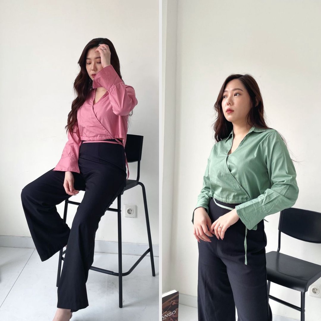 Dania Crop Top - Blazzer Crop - Jas Crop Korean style