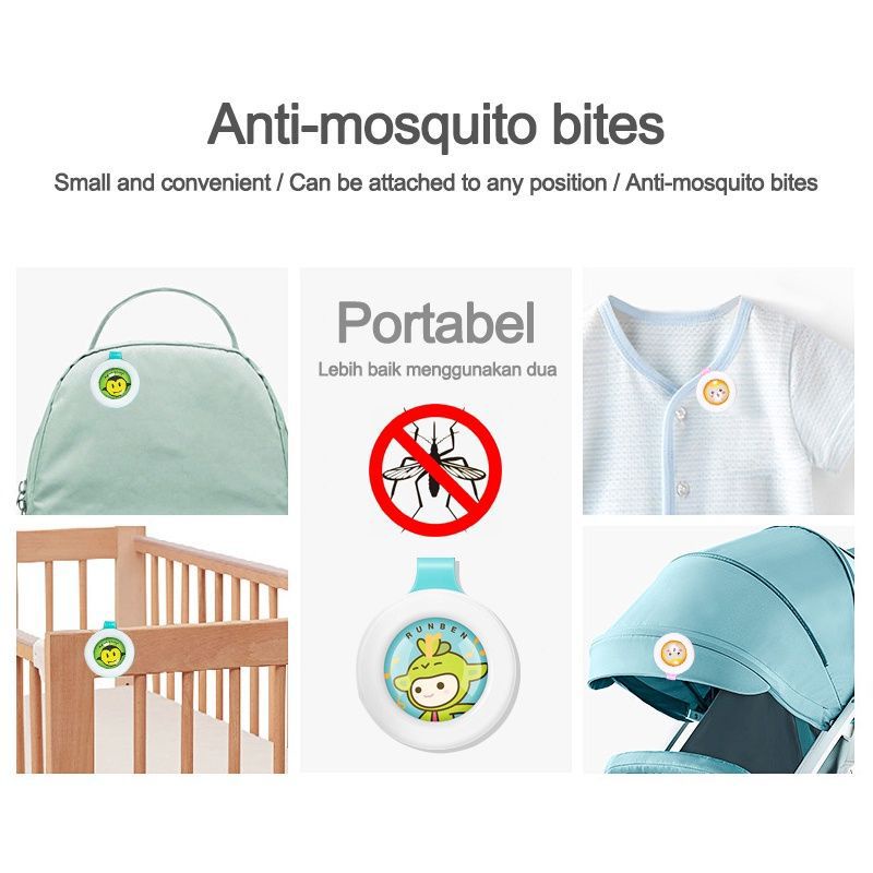 Pin Anti Nyamuk Anak Bayi - Tempelan Penangkal Anti Nyamuk
