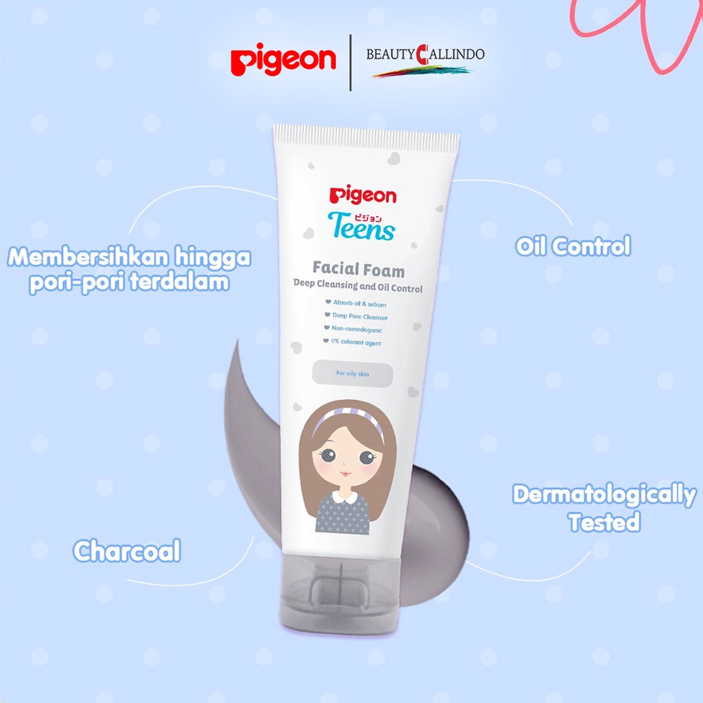 Pigeon Teens Facial Foam Deep Cleansing &amp; Oil Control Sabun Pembersih Wajah 100ml