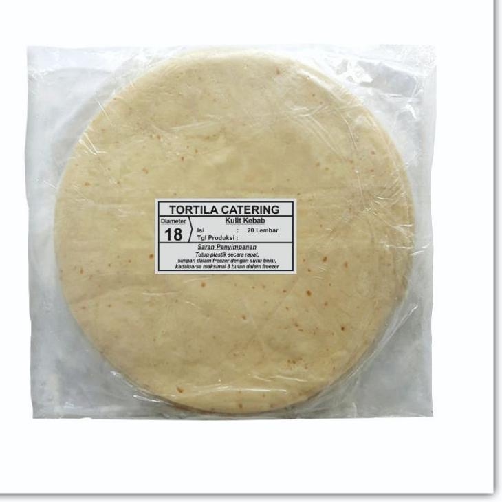 

Terbaru! Kulit kebab TC tortila catering diameter 18 cm isi 20 ..