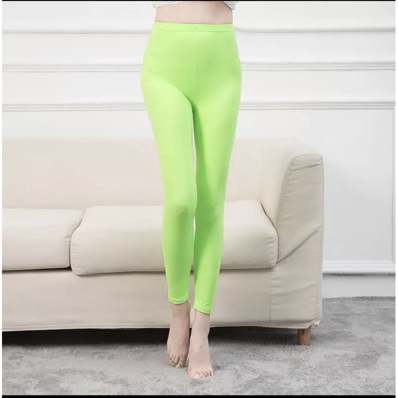 Seriwarna celana legging wanita panjang bahan spandek balon/licin adem lembut elastis&amp;tebal