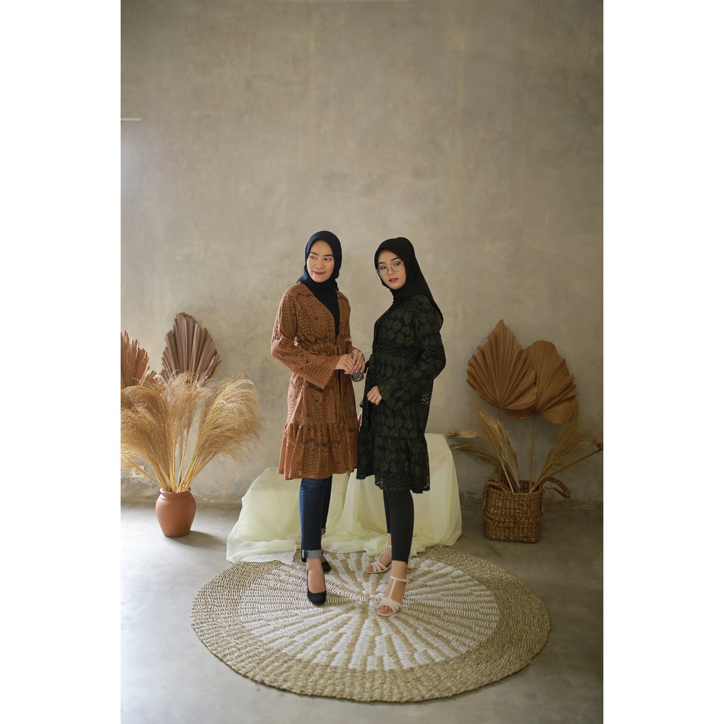 Outer Brokat Cardigan Lace Cardigan (FLO LACE CARDI)