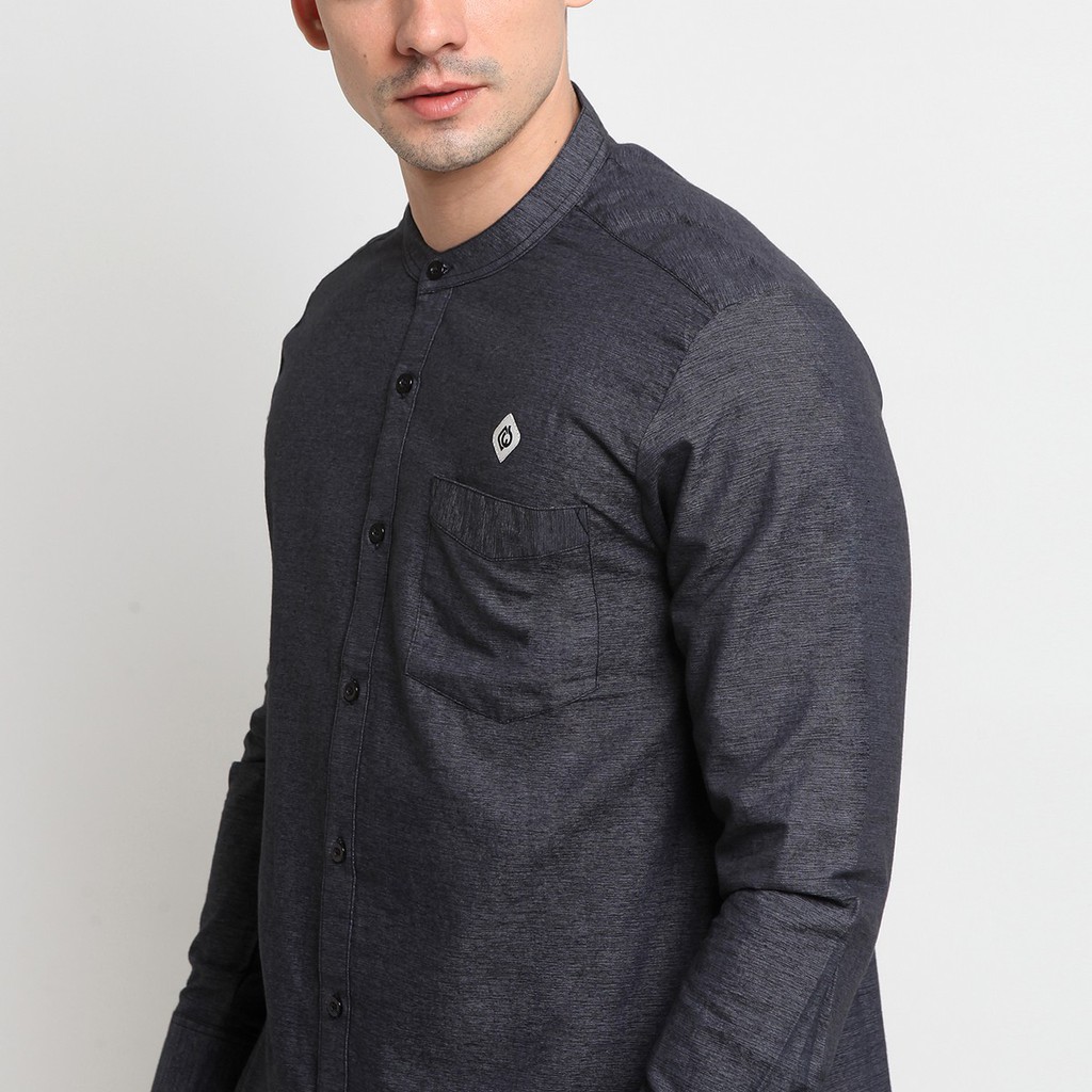 [TERBARU] Baju Koko Dewasa Lengan Panjang Warna Hitam Special Edition / Koko Muslim Terbaru - CT 08