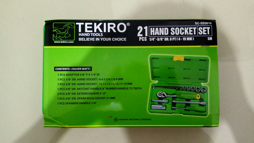 Tekiro Kunci Sok Set 21pc