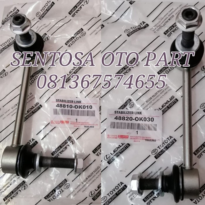 Jual Link Stabil Stabilizer Depan Toyota Fortuner Original 1 Set