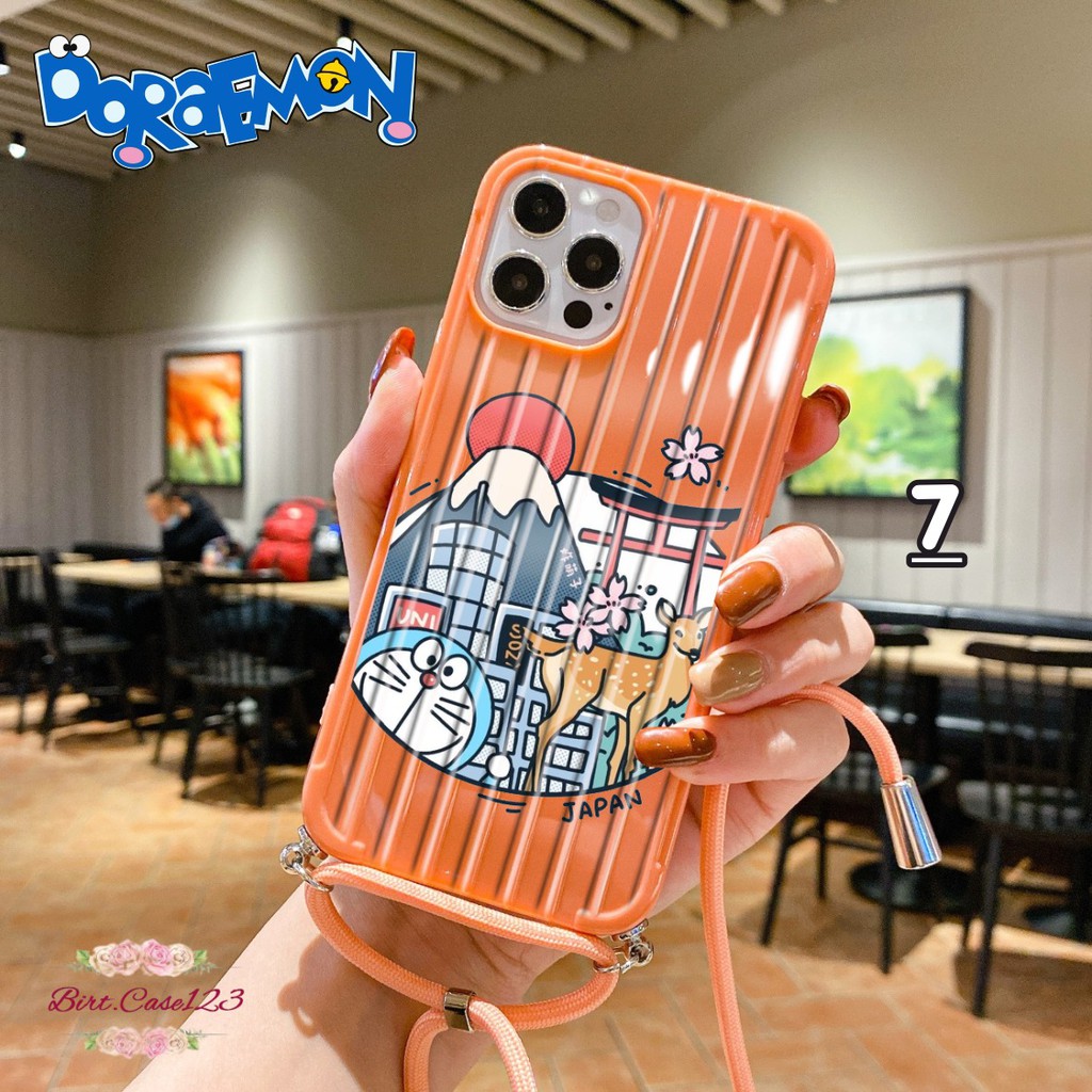 Softcase Koper Slingcase Lanyard DORAEMON Vivo Y71 Y81 Y83 Y91 Y93 Y95 Y91c Y1S BC3265