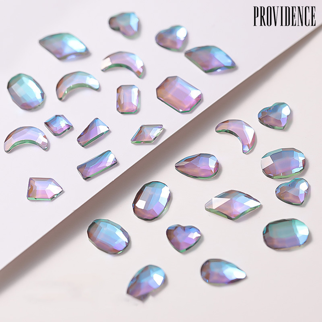 Providence 100pcs / Kantong Berlian Imitasi Flat Back Untuk Dekorasi Nail Art