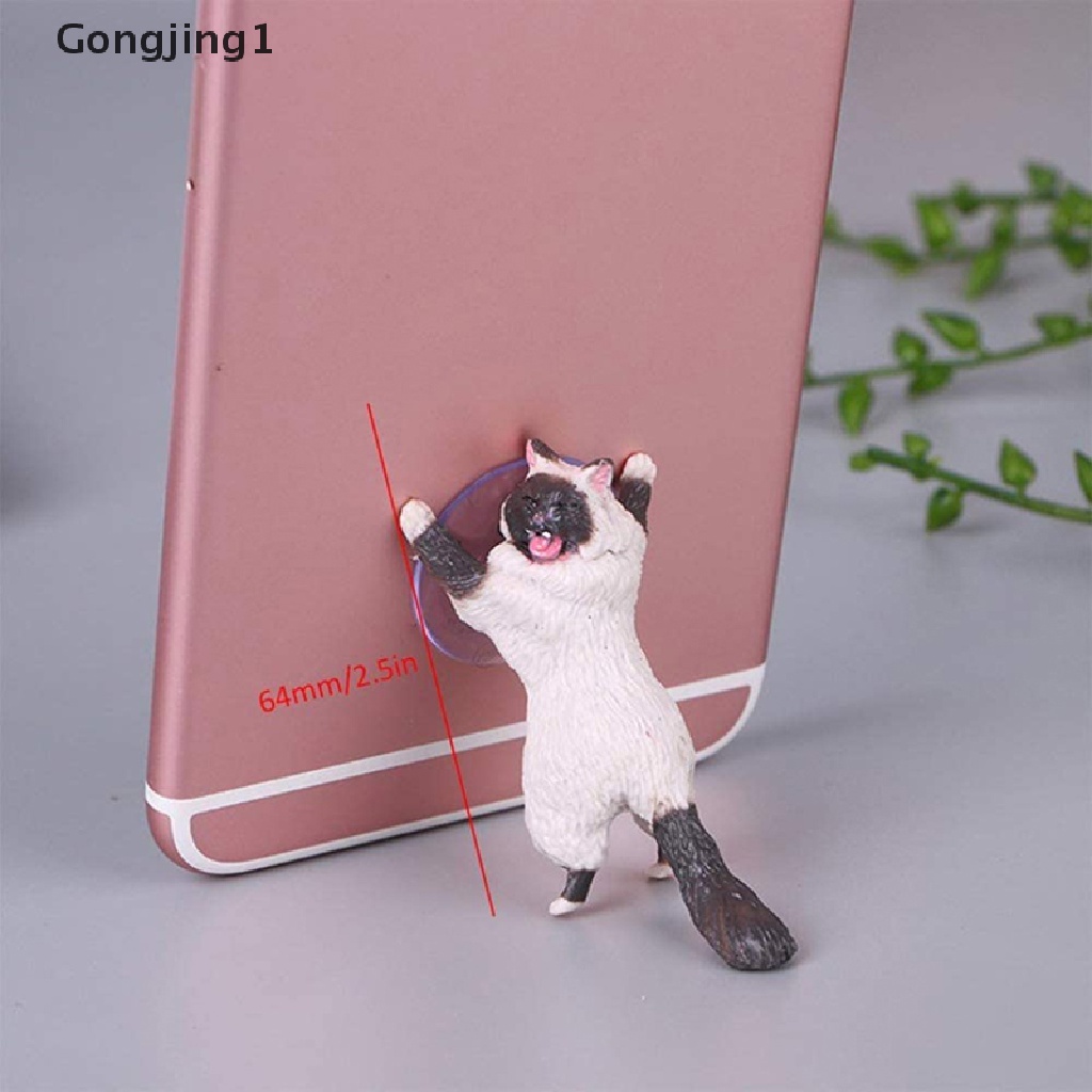 Gongjing1 Stand Holder Hp / Tablet Bentuk Kucing Lucu