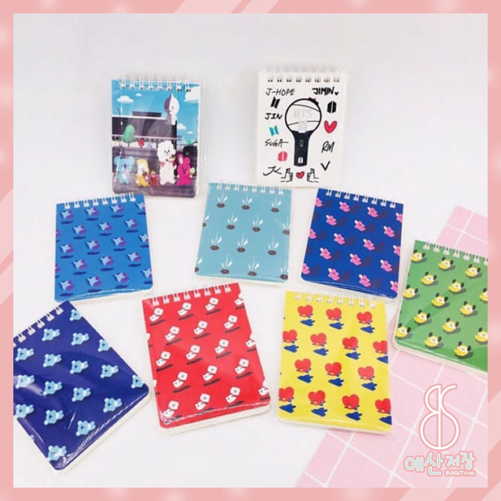 [BS] BISA COD Spiral Memo Note Book Buku Tulis BTS BT21 KPOP - KP288