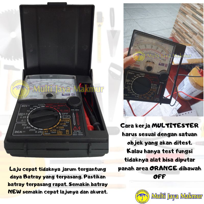 Alat Peraga Multimeter-Multitester-Avometer Analog YX-360 TRD NANKAI