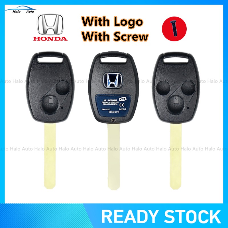 Case Shell Remote Kunci Fob Pengganti untuk Honda Civic Accord Jazz frv