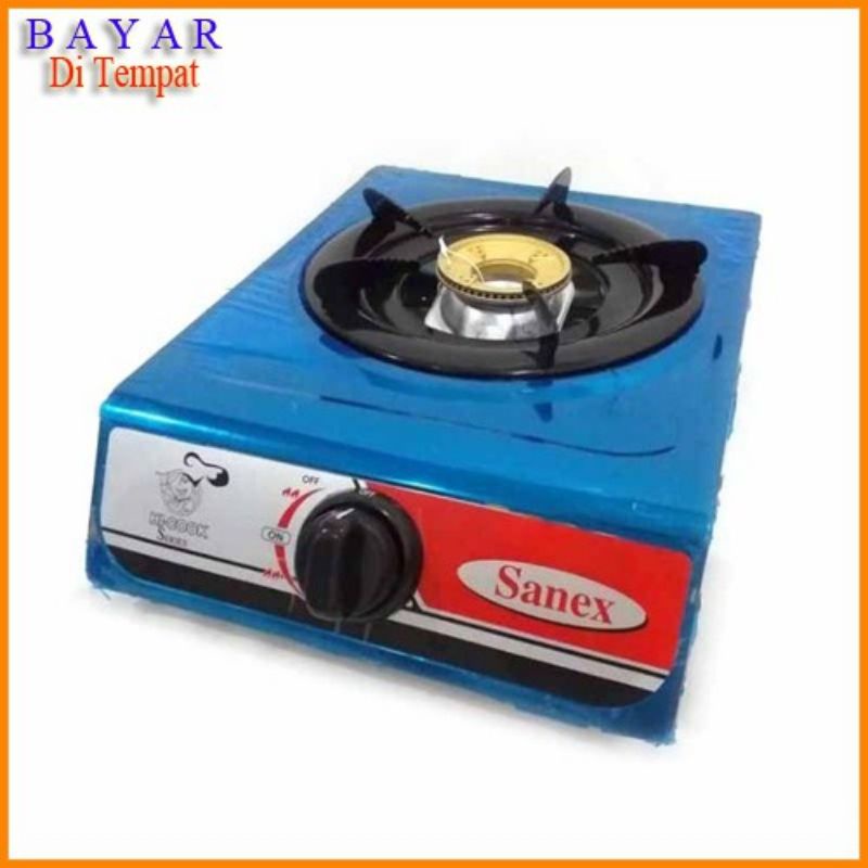 Kompor Gas Sanex K 808S 1 Tungku Stainless Steel