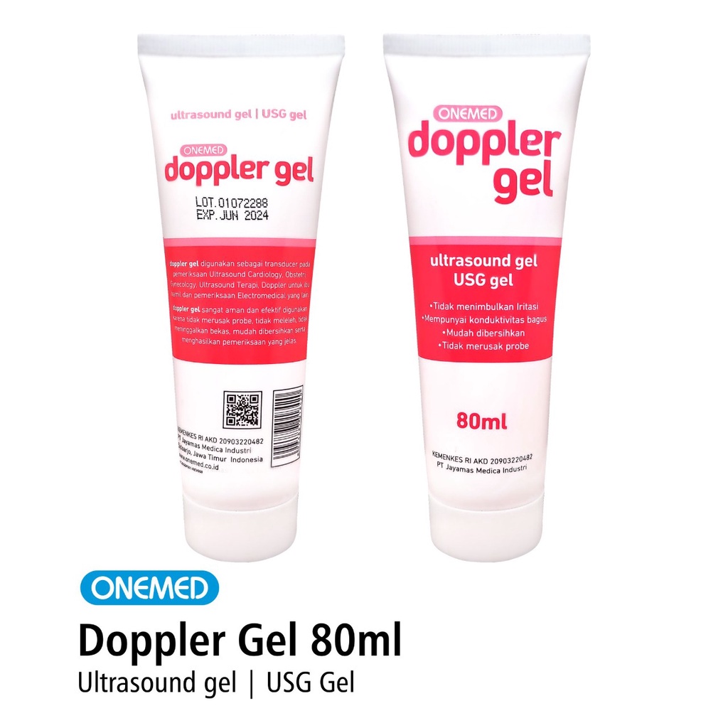 Doppler Gel Ultrasound USG Gel Onemed 80Ml OJ