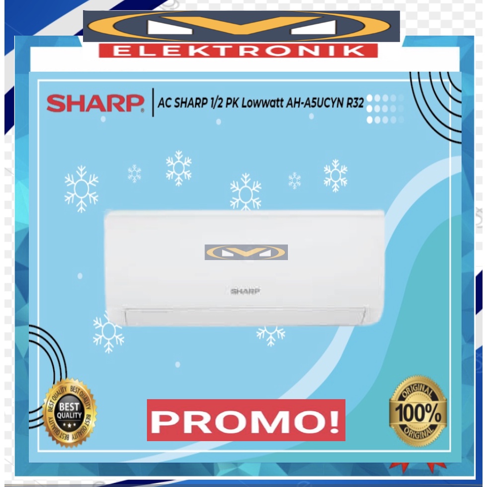 SHARP AC  SPLIT 1/2 PK AH-A 5UCY/5UCYN/A-5SAY