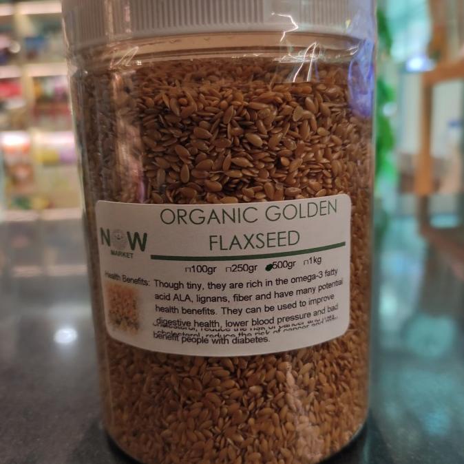 

Organic Golden Flax Seeds by NOW 500g
