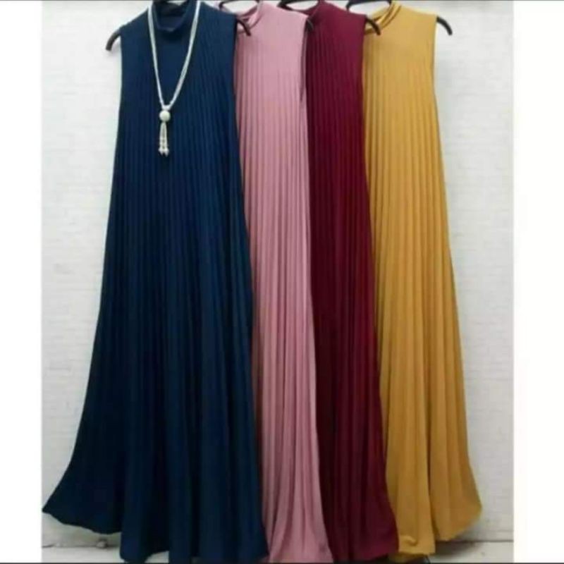 GAMIS PLISKET PITA / GAMIS MAXXY / BAJU MUSLIM / GAMIS DASI / DRES PLISKET