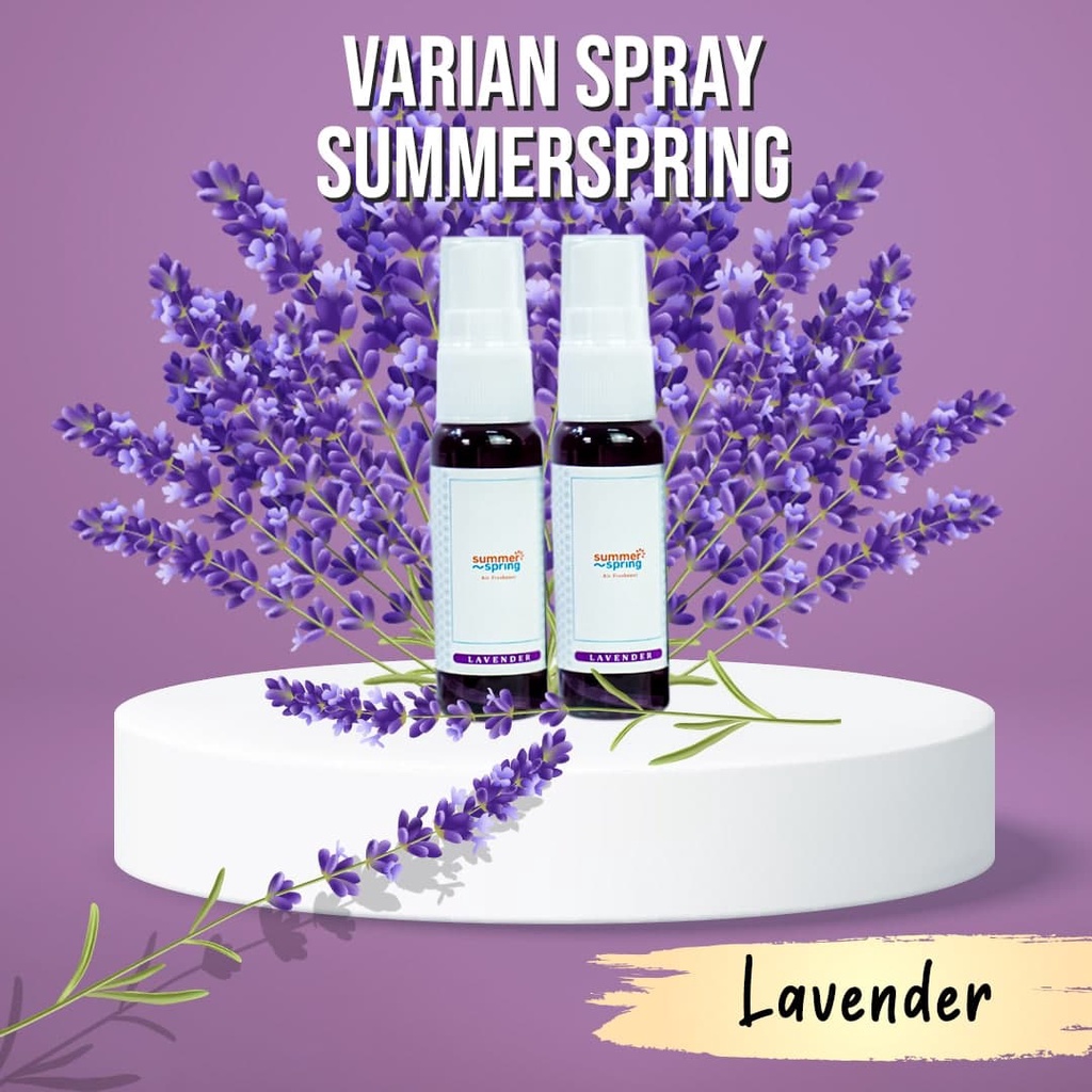 SummerSpring Spray Pengharum Mobil AC Aroma Lavender Pewangi Ruangan Kamar Tidur Parfum Kamar Mandi