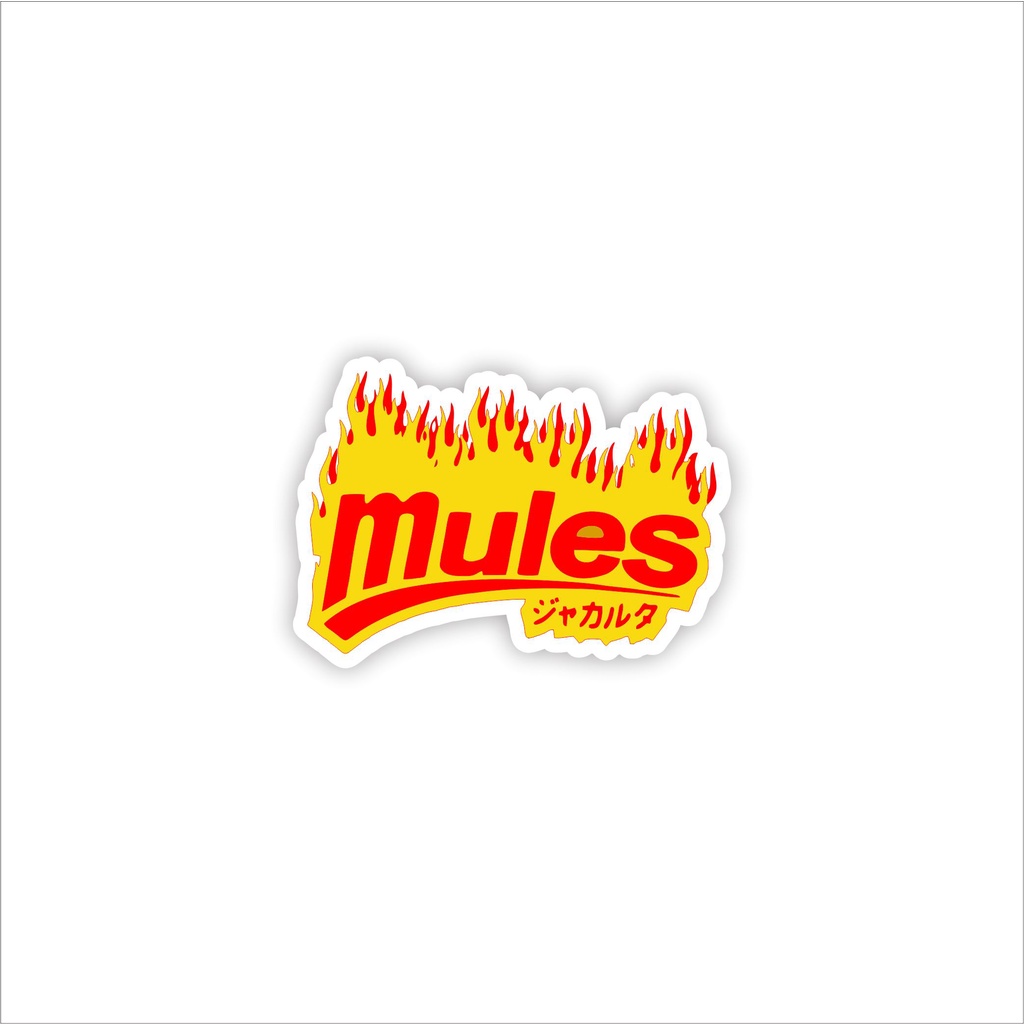 

Stiker brand mules bahan graftac anti air