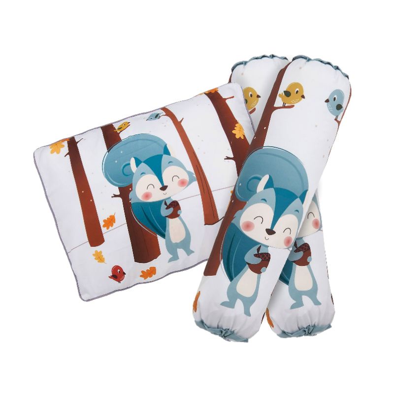 Vee &amp; Mee Bantal Guling Bayi Rhino Series, Squirrel Series,  Astronaut Bear Series, Raccoon and Friends Series