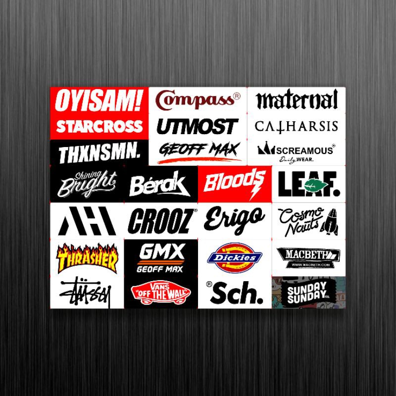 Stiker Distro / Sticker Clothing / Jackcloth / Hypebeast - Erigo Ahha Dickies Vans