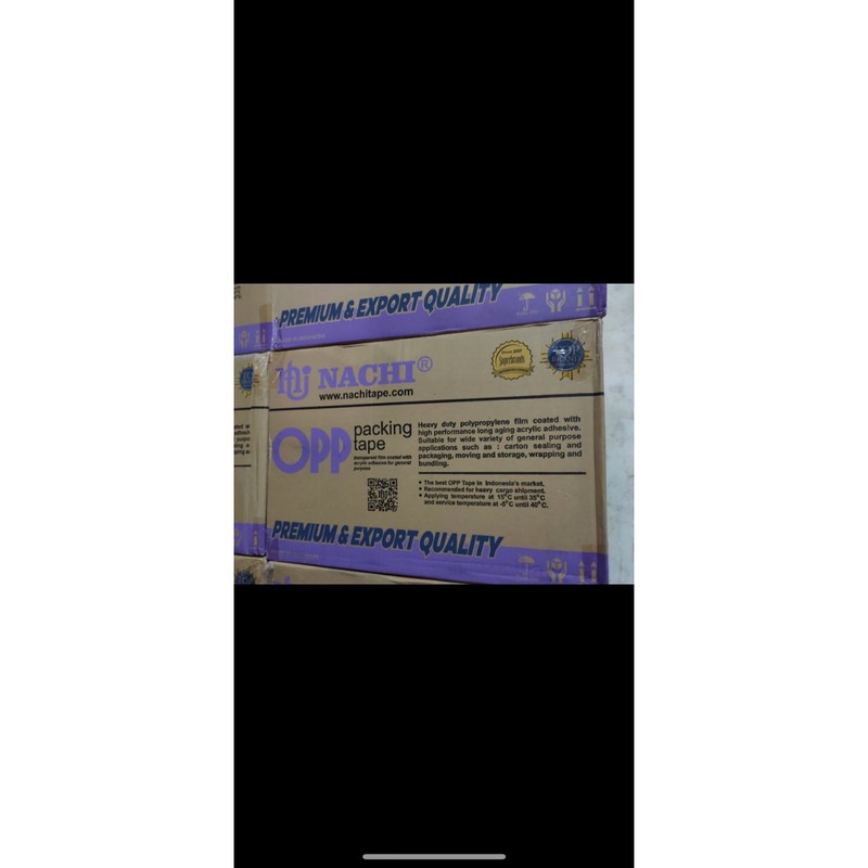 

lakban nachi 2 inch 100 yard satu roll ( harga per roll)