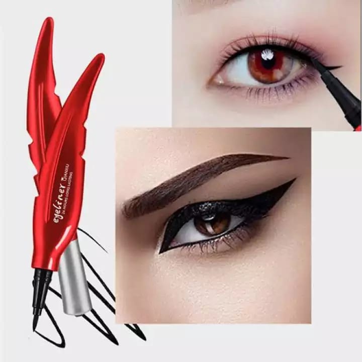 Eyeliner Eye Liner Waterproof 24H Tahan Air Long Lasting Spidol Qianxiu Daun Liquid Pen Perfect Staylast Tahan Lama 24 Jam