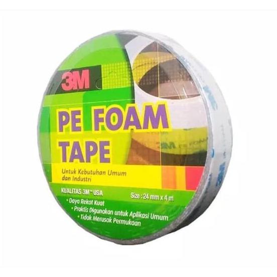 

Double Tape Busa 3M Pe Foam Tape 24 Mm X 4 M Original Serbaguna Anomo90 Ayo Beli